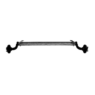 AL-KO Gummifederachsen 750 kg ungebremst Einzelachse RA: 4 x 100 Auflage: 750mm, Anlage: 1180 mm