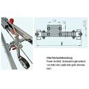 Stützrad Traverse für Zugverbindungen V - 3.500 kg Länge: 515 / 535 mm