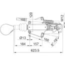 AL-KO Auflaufeinrichtung -PROFI V- Ges.-Gew. 1600 - 3000 kg, AE 3000, RB: 2361