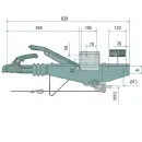 AL-KO Auflaufeinrichtung Typ 161S 950-1600 kg, VKT 70 - Vierkant