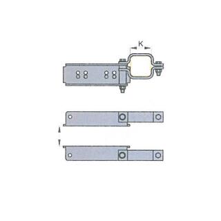 BPW Holmanschluß für Achskörper 80 mm vierkant