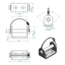 SPP Scharnierbock mit Federbügelbolzen UZ-02 A