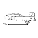 WAP Auflaufeinrichtung Typ 15/15.1, Ges.Gew: 850-1500kg, Flanschm. 130/210/160