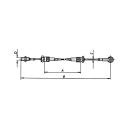 AL-KO Bowdenzüge für abnehmbare + höhenverstellbare AE HL 400 mm / GL 610 mm, C 5 mm, D M10