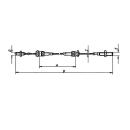 AL-KO Bowdenzüge für abnehmbare + höhenverstellbare AE HL 400 mm / GL 690 mm, C 5 mm, E M10 re, D M10 li