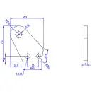 Stoßdämpferhalter 90 x 30/50 mm für AL-KO...
