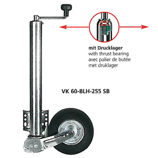 Winterhoff Stützrad vollaut. Stützlast 500 kg, 225x70