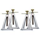 Stützbock-Set von 4 Stück Aluminium