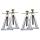 Stützbock-Set von 4 Stück Aluminium