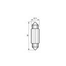 Soffitte NARVA 24V 10W Sv8,5-8 / 11 x 41 mm