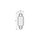 Soffitte Narva 12 V, 21 W SV 8,5-8 / 15 x 41 mm