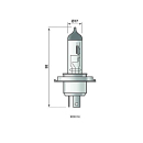 Glühlampe Osram Bilux 12V 60/55W Sockel P43t