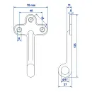 Anschrauböse Größe 1, 120 mm