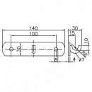 SPP - Gegenhalter, Z-03, 140 mm, verzinkt