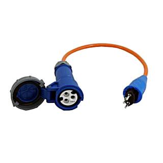 Adapterkabel CEE-Kupplung Bajo / Vollg-Stecker CH 500 mm