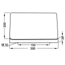 Bugauflagekissen PUR-Schaum 300 x 198 x 39 mm