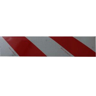 Warnmarkierung rot/weiss 282 mm x 9 m rechtsweisend