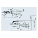 Auflaufeinrichtung AL-KO 251 S-A 1500-2700kg oben/unteneinbau 1637/2051