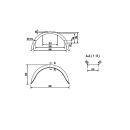De Haan - Kotflügel für Einachser HR 1968, H 2011/12, B 200/S 660 mm