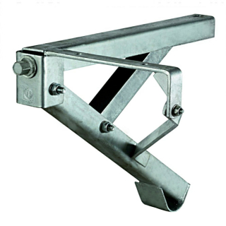 Ausdrehstütze, 500 kg, links, Länge 480 mm, 6-Kant 19 mm