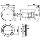 Nebelschlussleuchte, SN 710-W, Klarglas, Zentralstecker,...