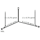 Kabelsæt 5 m langt. med PVC-stik, 7-polet med...