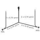 Kabelsæt 8 meter med PVC-stik, 13-polet med udtag...