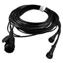 Cable set 10 meters with PVC plug, 13-pin with outlet for...